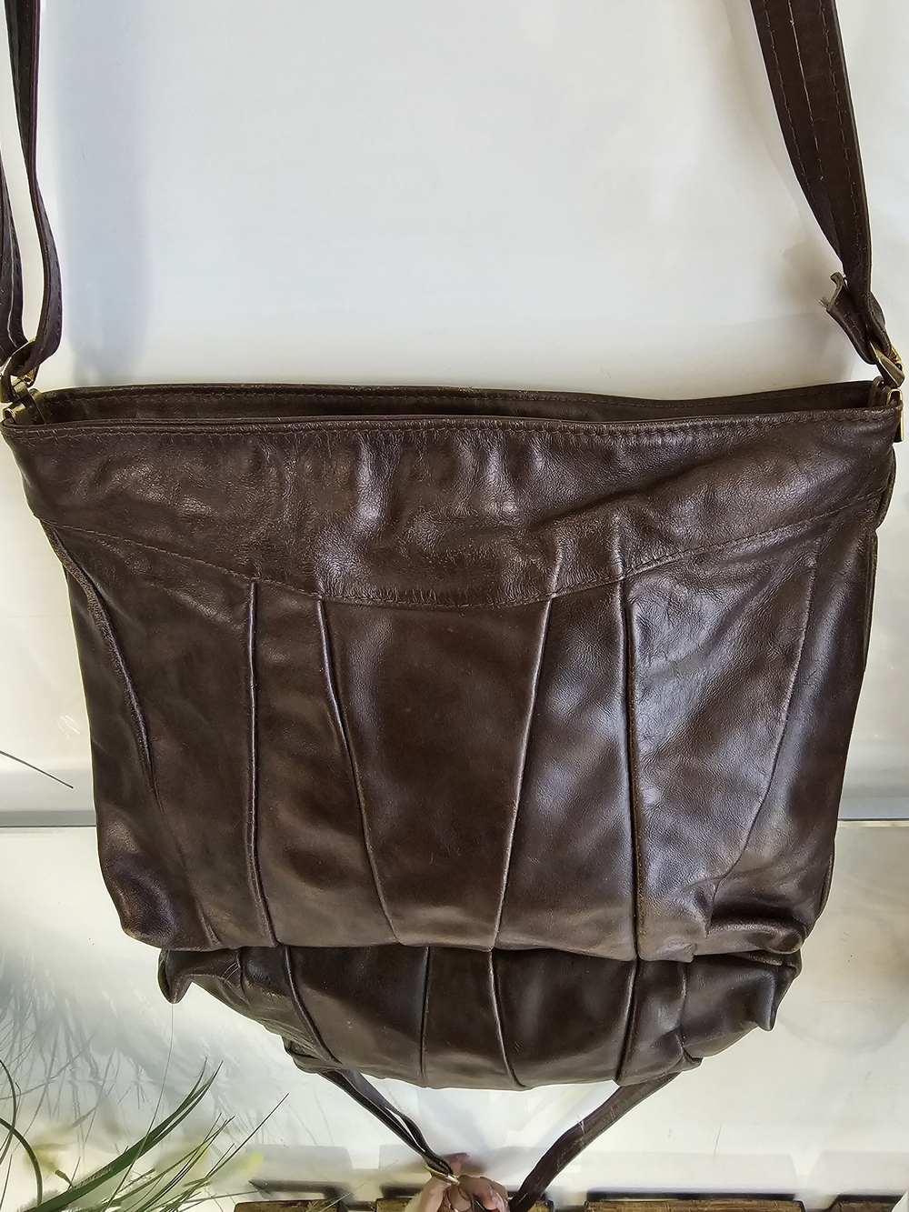 Collacutt LimitedWomen's Dark Brown Leather Crossbody Bag -Vintage